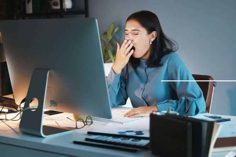 woman booking an appointment online for Acupuncture for chronic fatigue